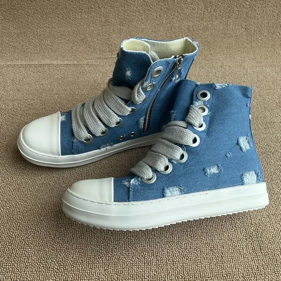 lv denim trainer luxury snowboard sneakers (copy)