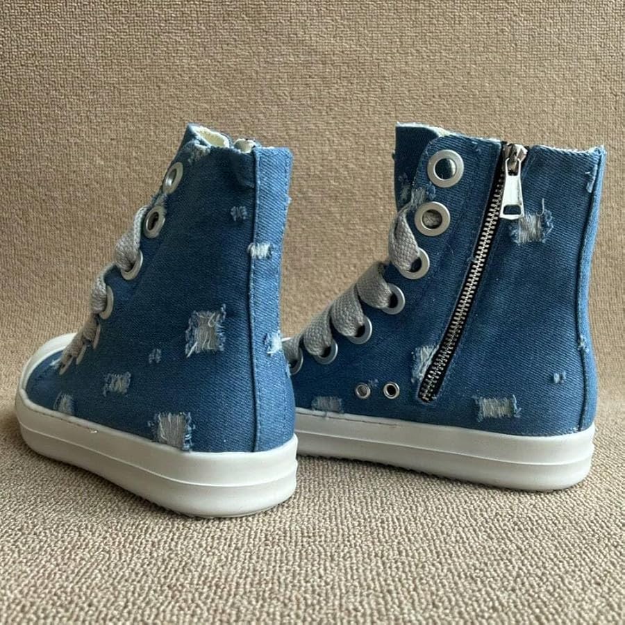 lv denim trainer luxury snowboard sneakers (copy)