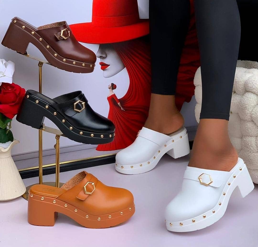 women's elegant satin mule heels shoes (copy)