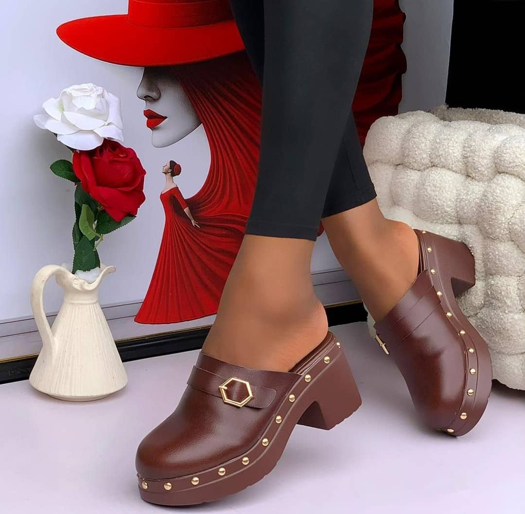 women's elegant satin mule heels shoes (copy)