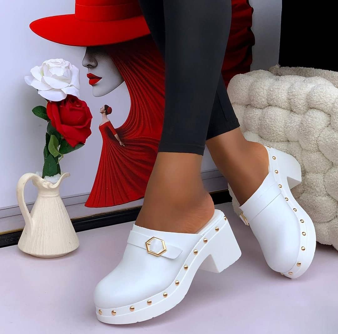 women's elegant satin mule heels shoes (copy)