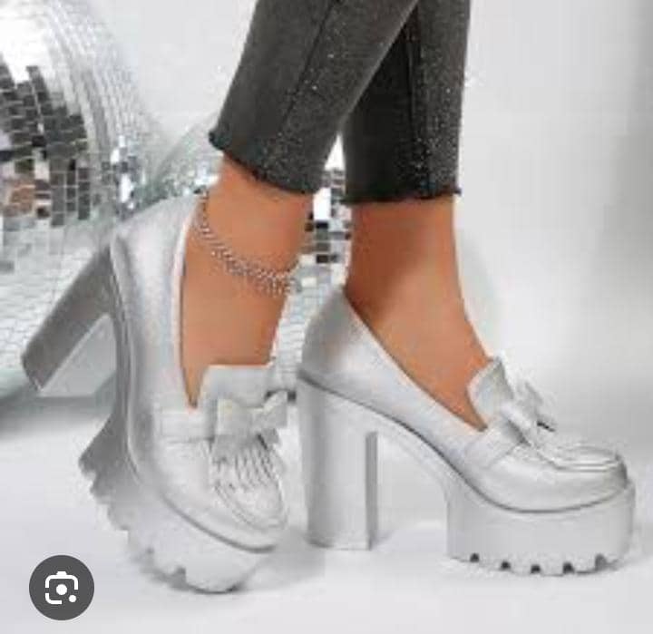 women's platform high heeled loafers