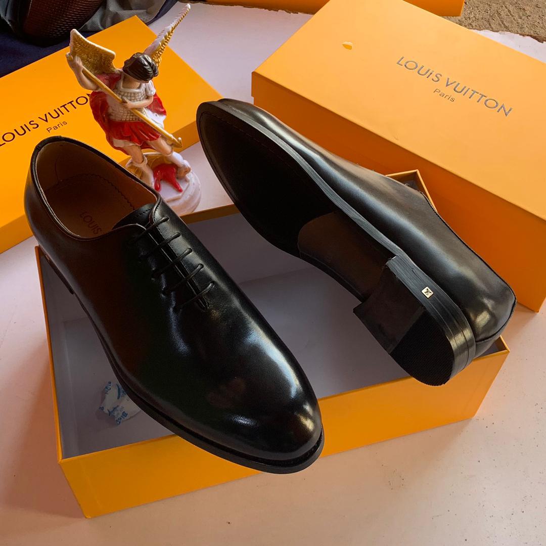 men's oxford leather laced shoes