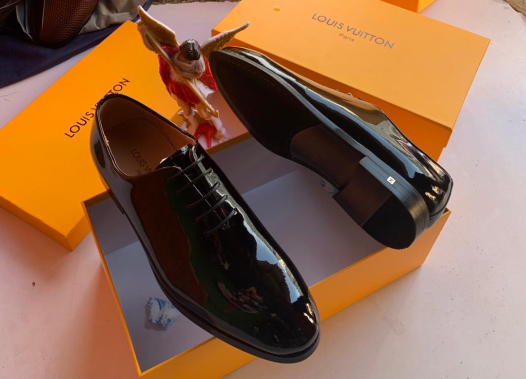 men's oxford leather laced shoes