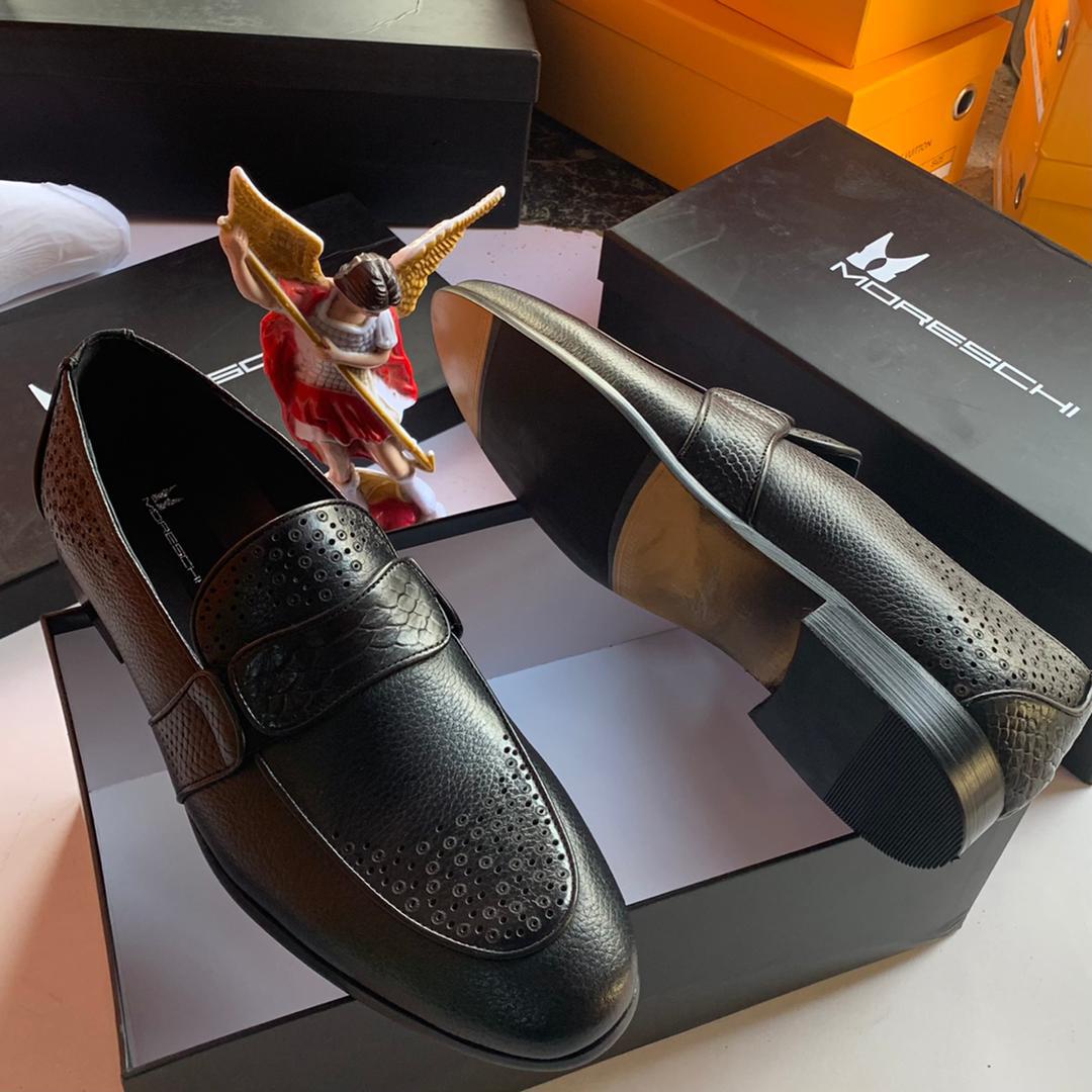 men's dress leather brogue loafers