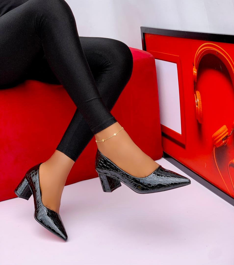 women's block heel pump court shoes (copy)