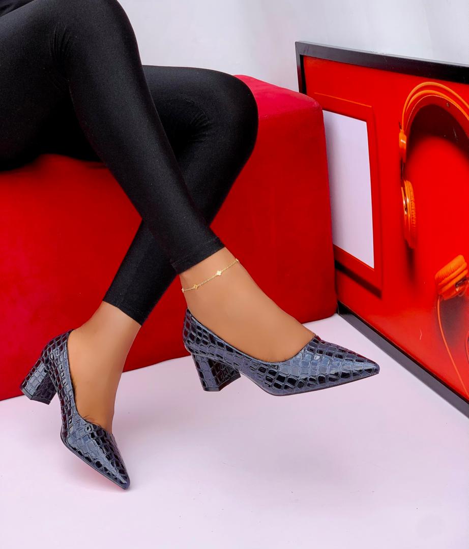 women's block heel pump court shoes (copy)