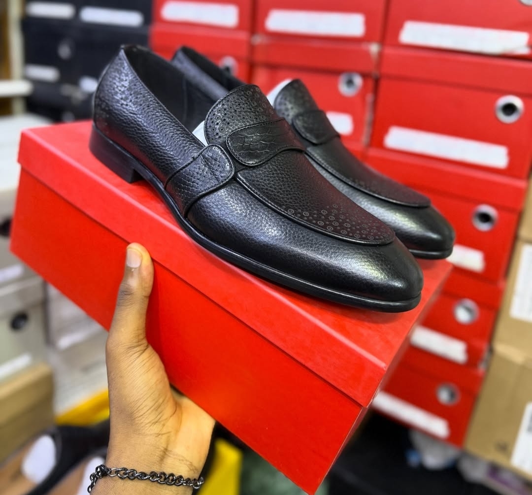 men's dress leather brogue loafers