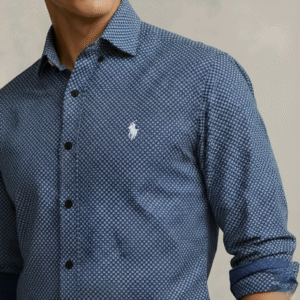 men's patterned casual button down long sleeve shirts
