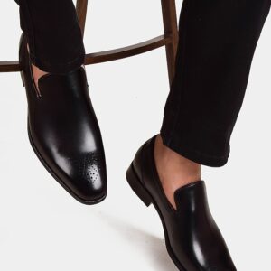 men's crocodile embossed leather loafers (copy)