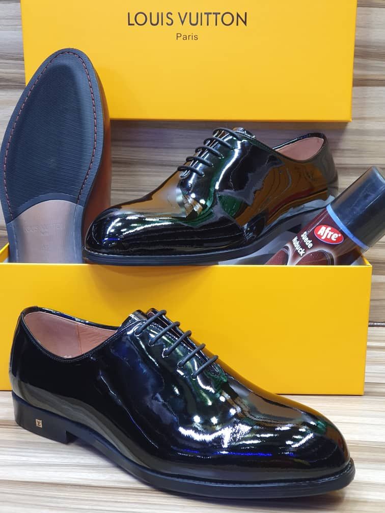 men's oxford leather laced shoes