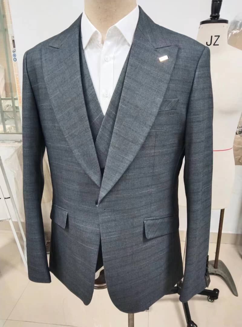 men's three piece checkered suits