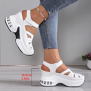 women's leather closed toe sandals (copy)