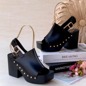 high platform leather wedge sandals (copy)