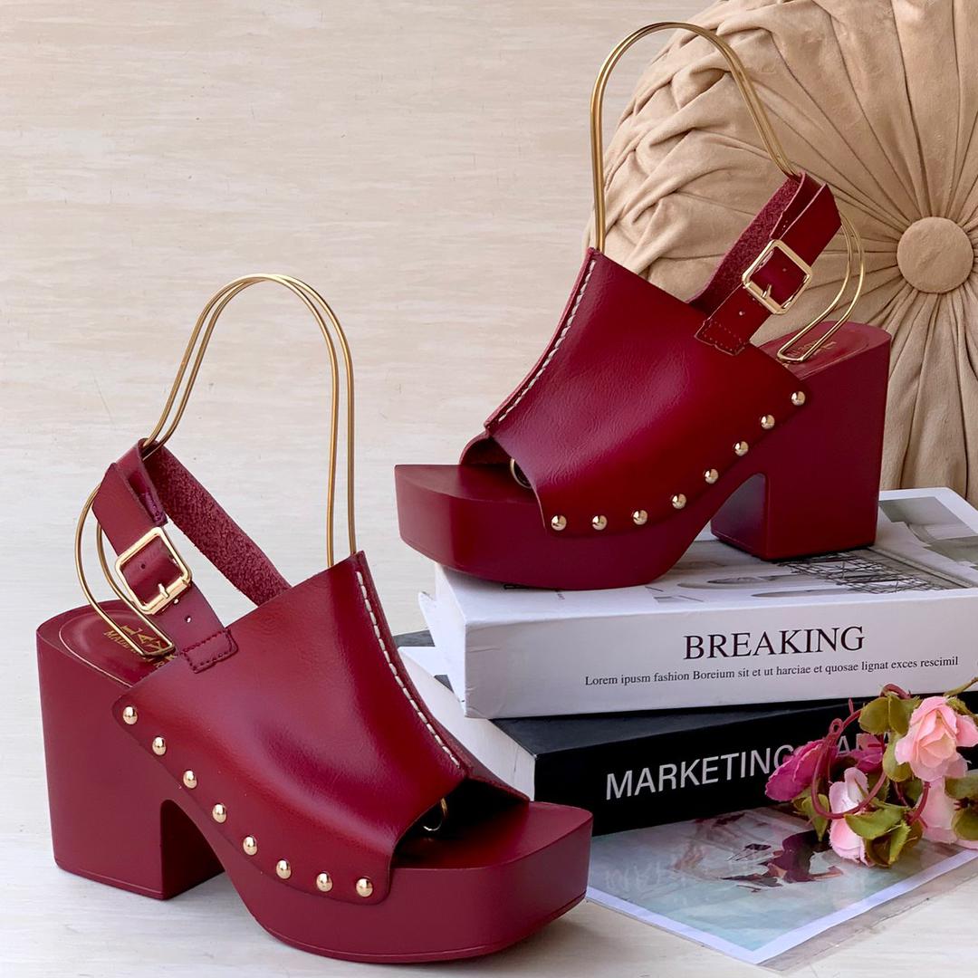 high platform leather wedge sandals (copy)