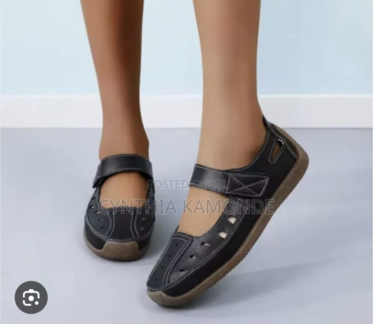 black leather strappy heeled sandals (copy)