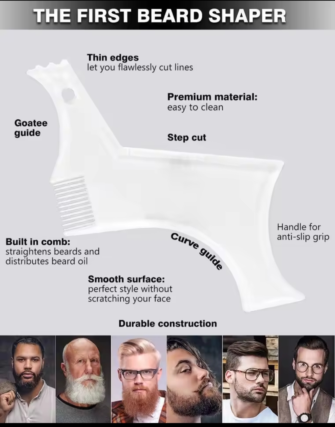 beard styling comb beard ruler beard styling tool styling comb