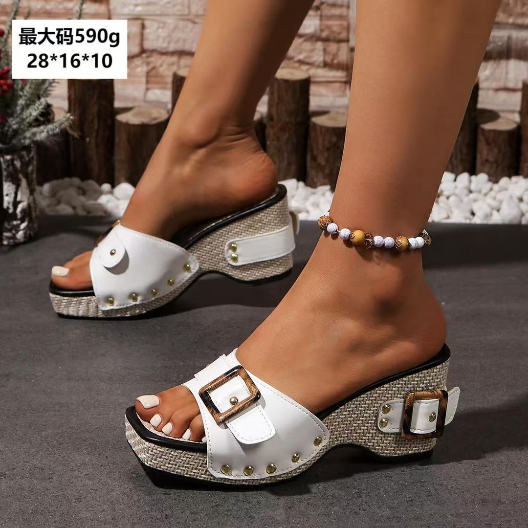 Espadrille-Style Slip on Mules - Image 2