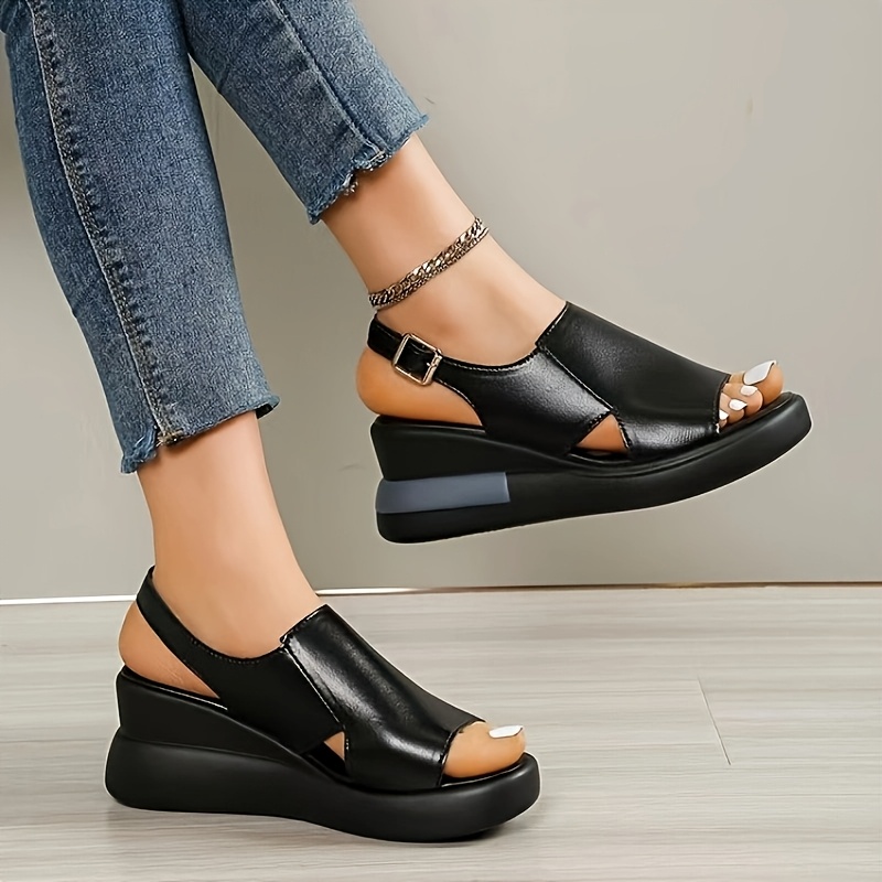 Women's Platform Wedge Sandals - Image 2