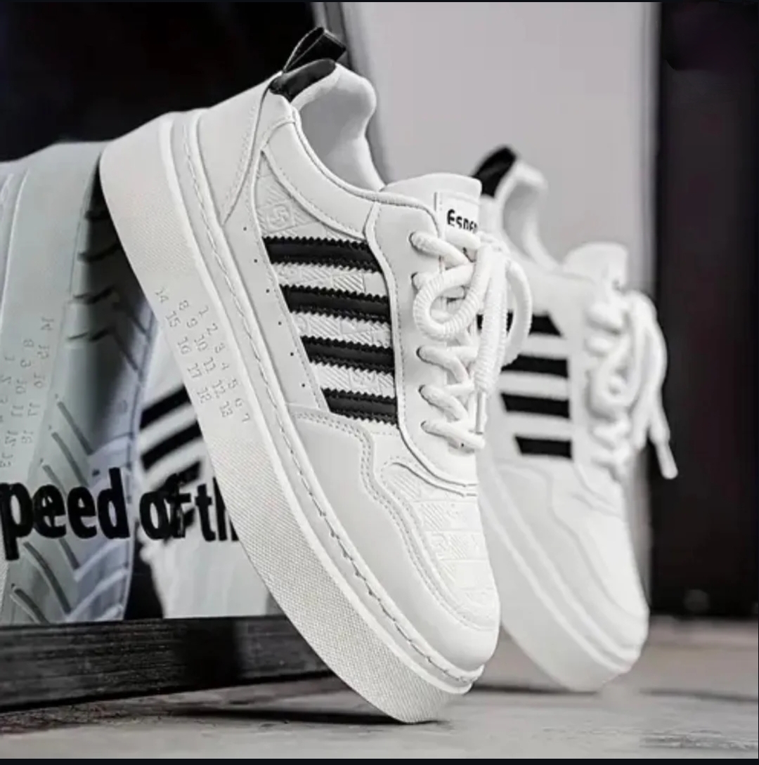 White Platform Chunky Laced Sneakers